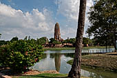 Ayutthaya, Thailand. Wat Phra Ram, on the other side of a large swamp. 